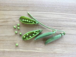 Erbsen, kleine Portion